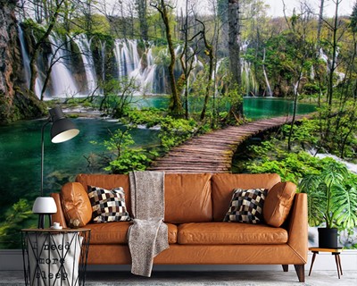 Waterval Bekijk Wallpaper Afbeelding