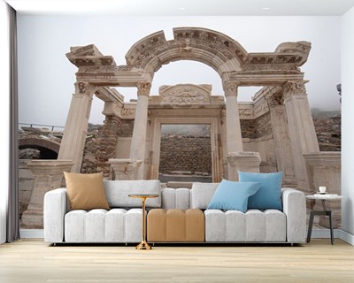 Efeze Hadrian tempel behang