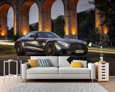 Zwart Mercedes Amg Series-fotobehang