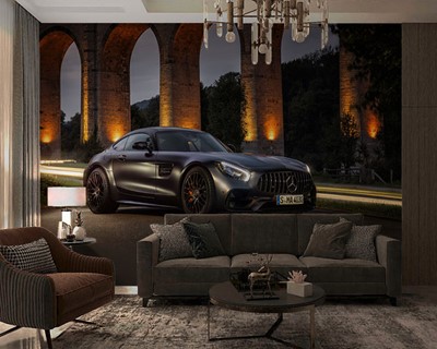 Zwart Mercedes Amg Series-fotobehang