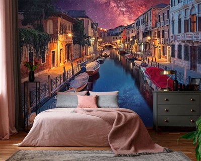 Venetië City View Wallpaper-model