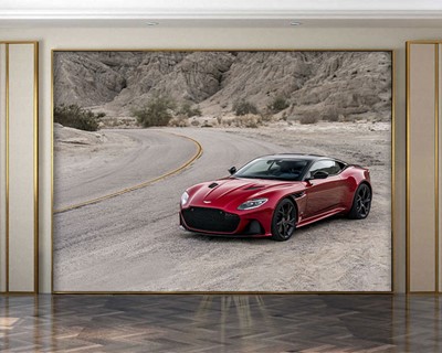 Rode Aston Martin Auto Wallpaper