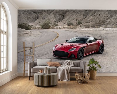 Rode Aston Martin Auto Wallpaper