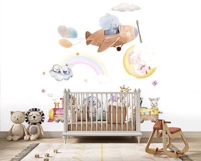 Babykamer Wallpaper Afbeeldingen