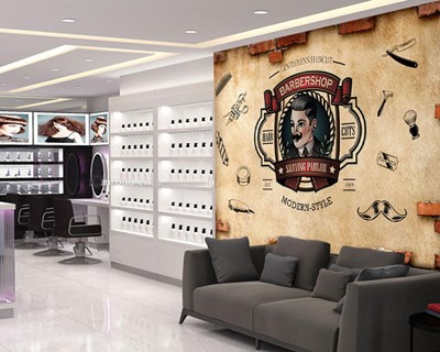 Barber Shop Design muurposter