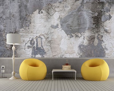 Textuur betonnen vloer behang