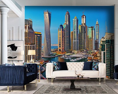 Achtergrondafbeelding Dubai Stadsgezicht