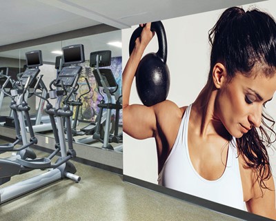 Muurdecoraties voor fitnesszaal