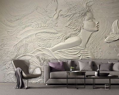 Sculptuur Look Wallpaper Afbeelding