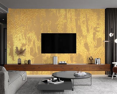 Gouden textuur vloerbehangmodel