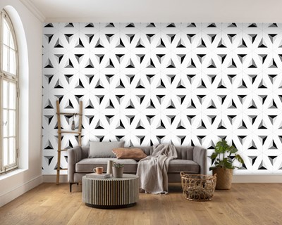 3D Driehoek Look Design Behang