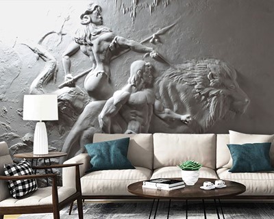 Sculptuur Look Wallpaper Afbeelding