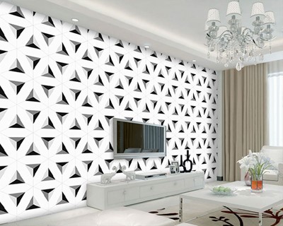 3D Driehoek Look Design Behang