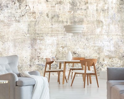 Betonnen muurlook behang