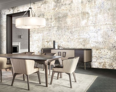 Betonnen muurlook behang