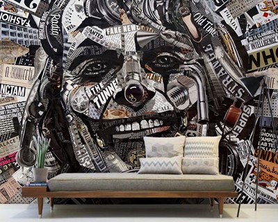 Joker Collage Art Thema-achtergrond