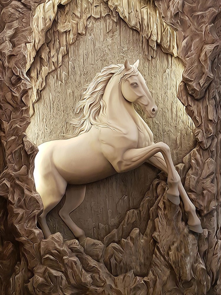 Paard Standbeeld Wallpaper