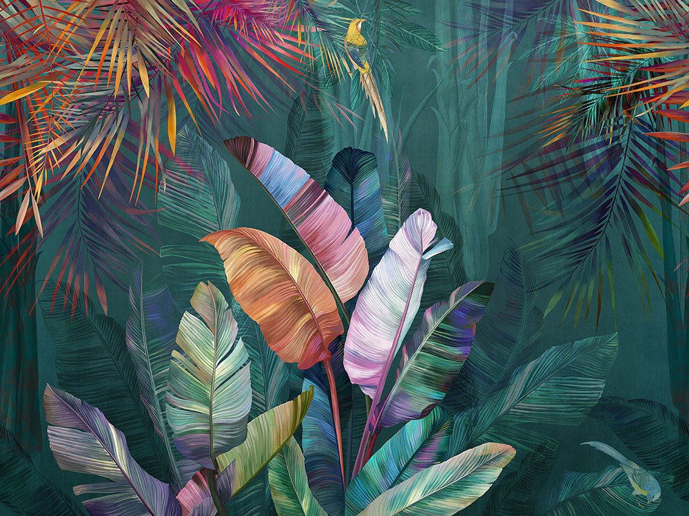 Tropische Bladeren Behang