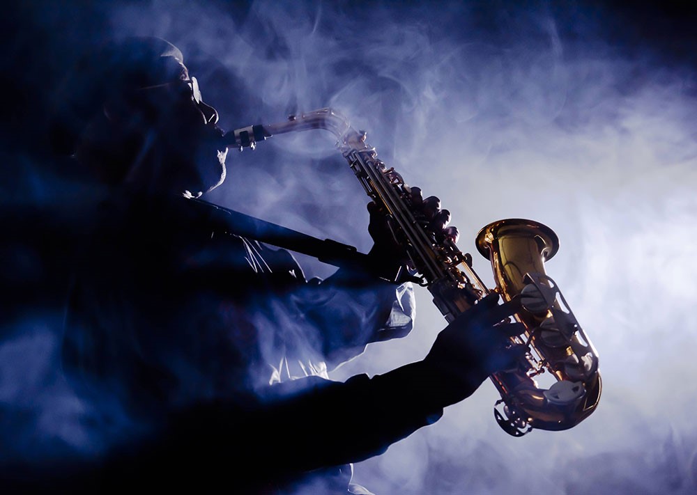 Jazz Saxofoon Achtergrondafbeelding