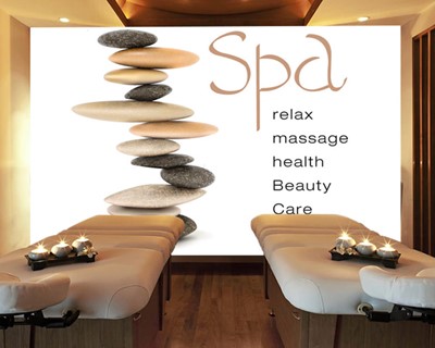 Spa Massage Salon Behang Ontwerp