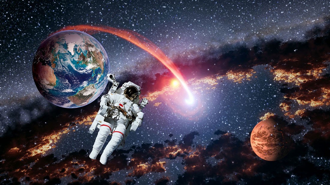 Earth Space en Astronaut Sci Fi Wallpaper