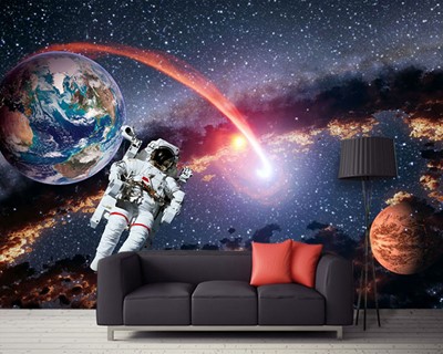 Earth Space en Astronaut Sci Fi Wallpaper