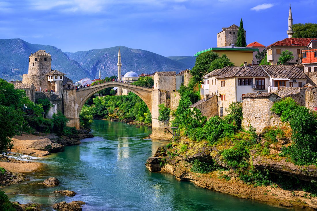 Mostar Bridge Bosnië en Herzegovina Wallpaper