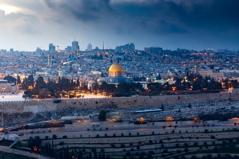 Achtergrond Jeruzalem Stadszicht