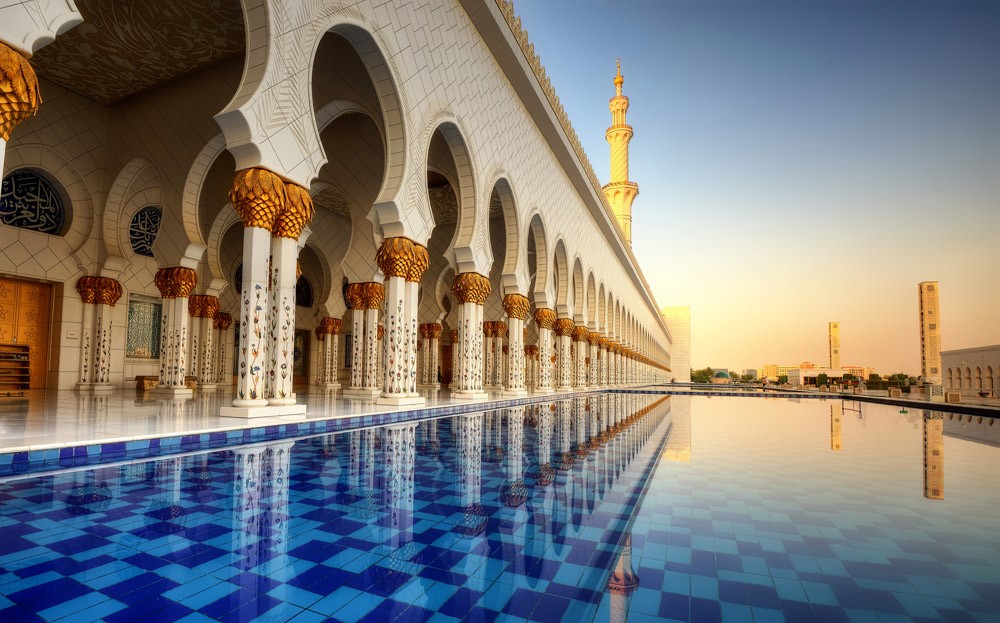 Sjeik Zayed-moskee Abu Dhabi Wallpaper