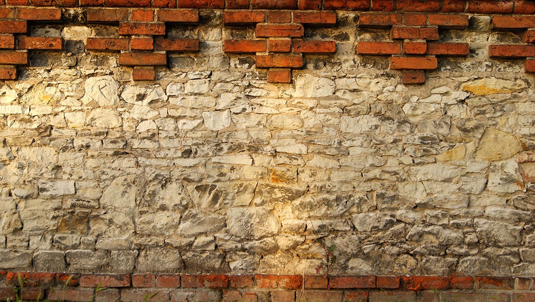 Stone Top Brick Wallpaper