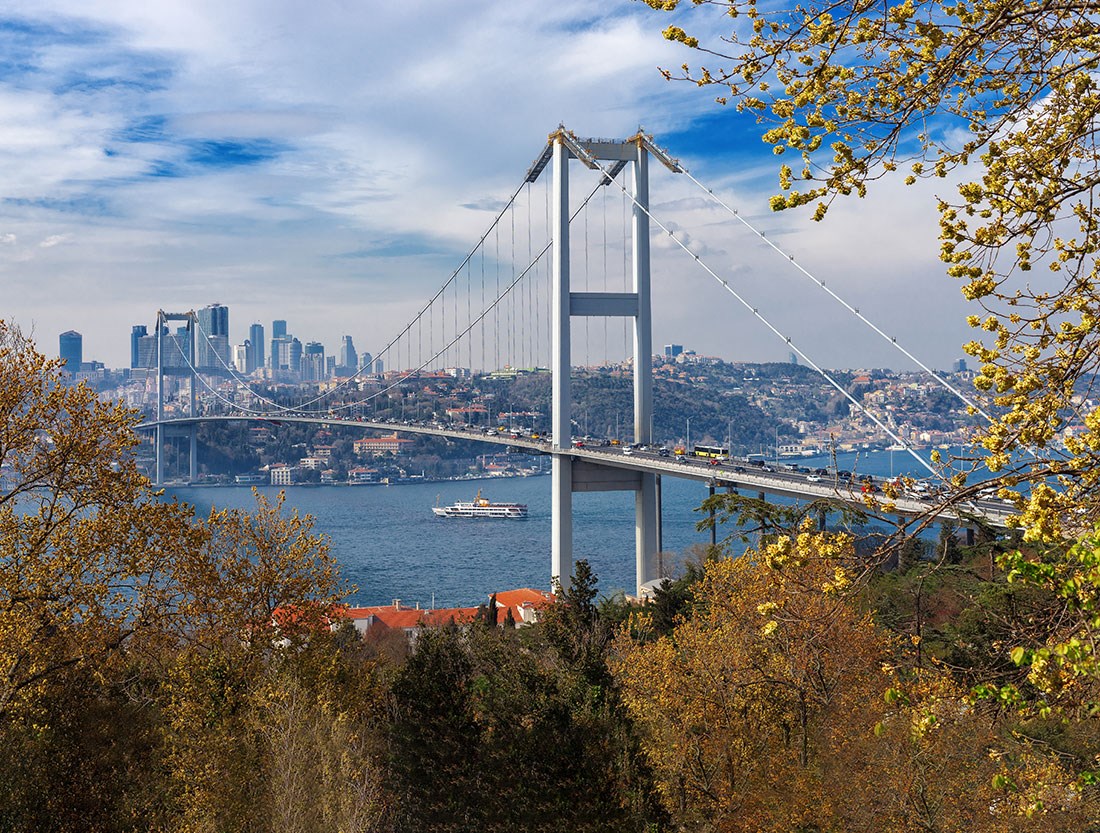 Istanbul Bosporusbrug Behang