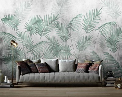 Behang met tropisch jungle-thema