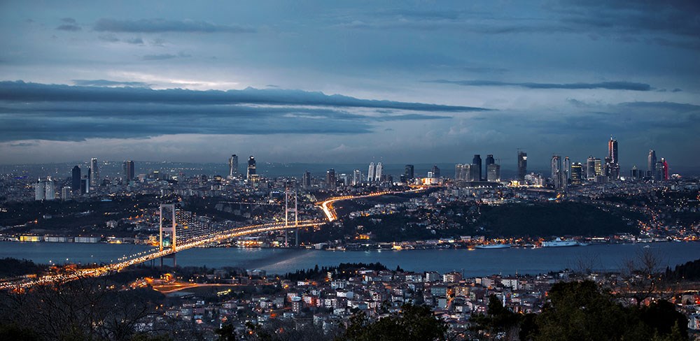 Nacht Istanbul Landschap Wallpaper
