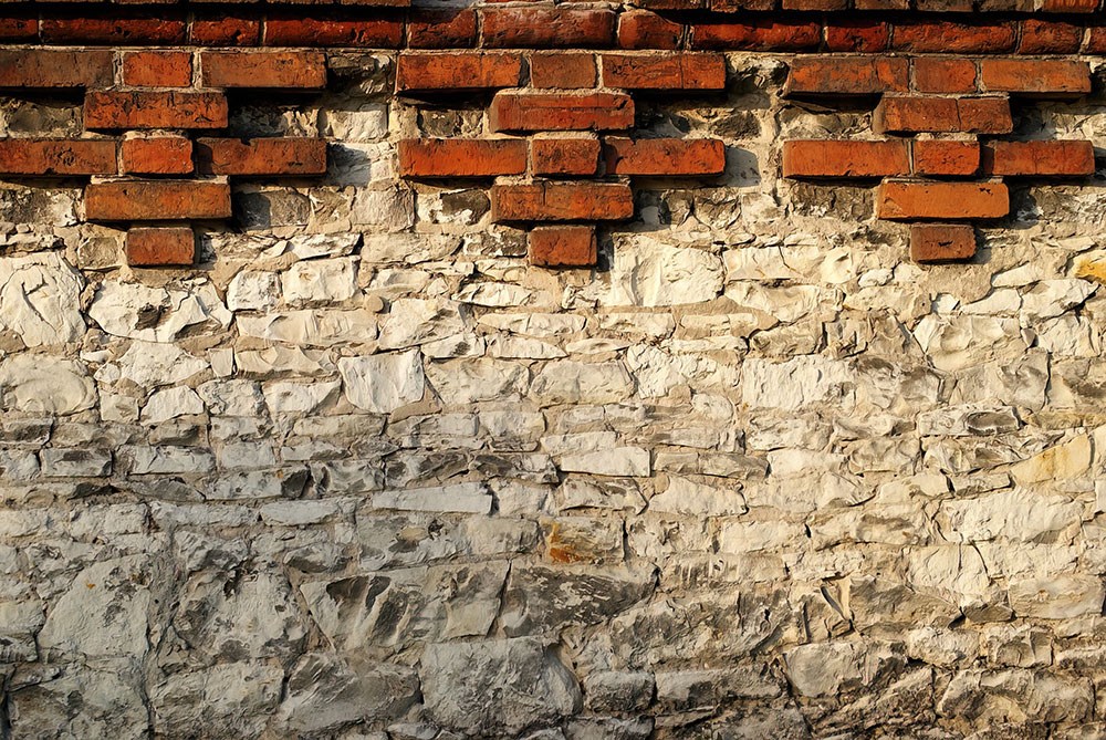 Baksteen en stenen muurlook behang