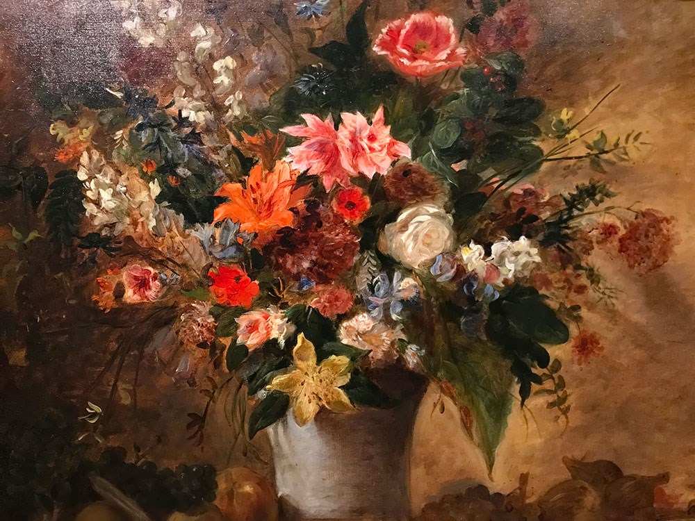Eugene Delacroix Bloemschilderij Behang