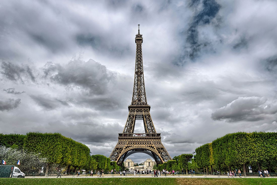 Behang met uitzicht op de Eiffeltoren