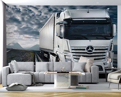 Mercedes Merk Vrachtwagen Behang