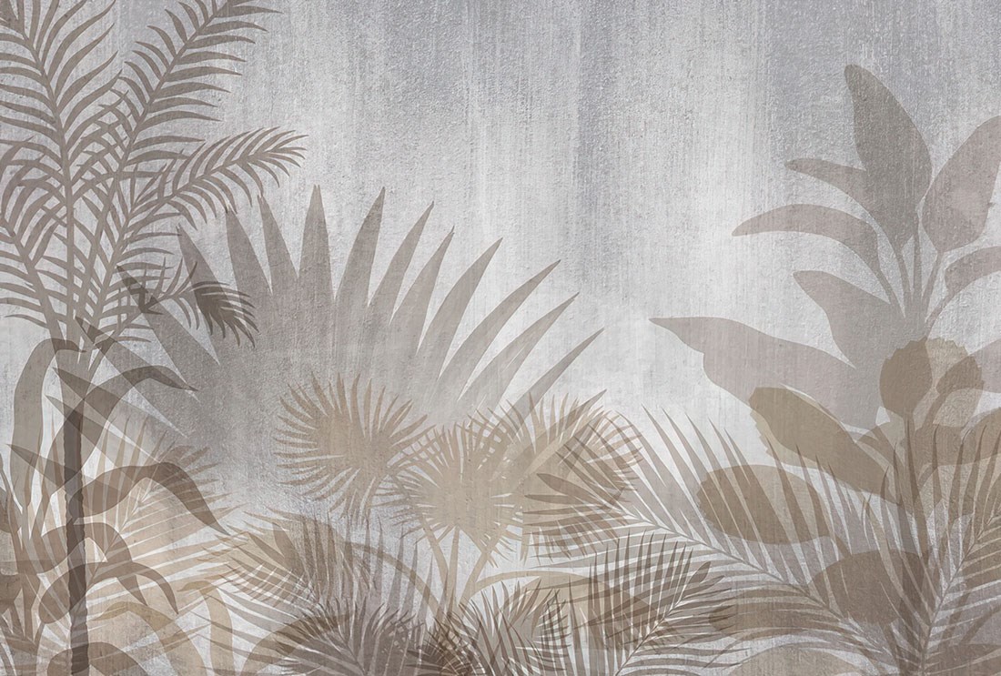 Palmboom Gedessineerd Behang