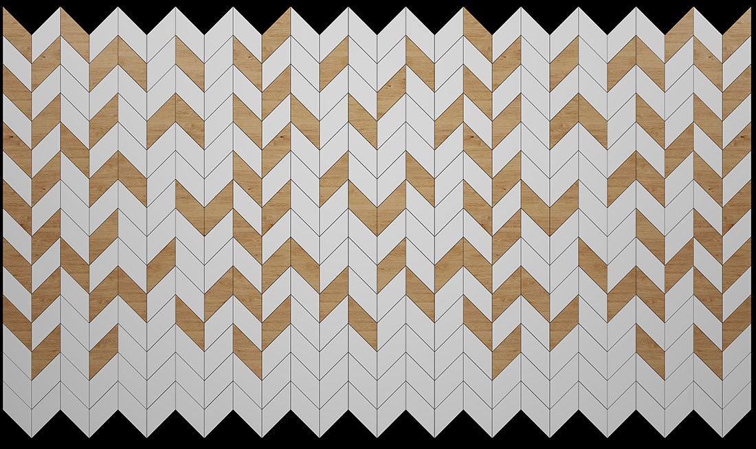 Wandpapier met 3D geometrisch patroon