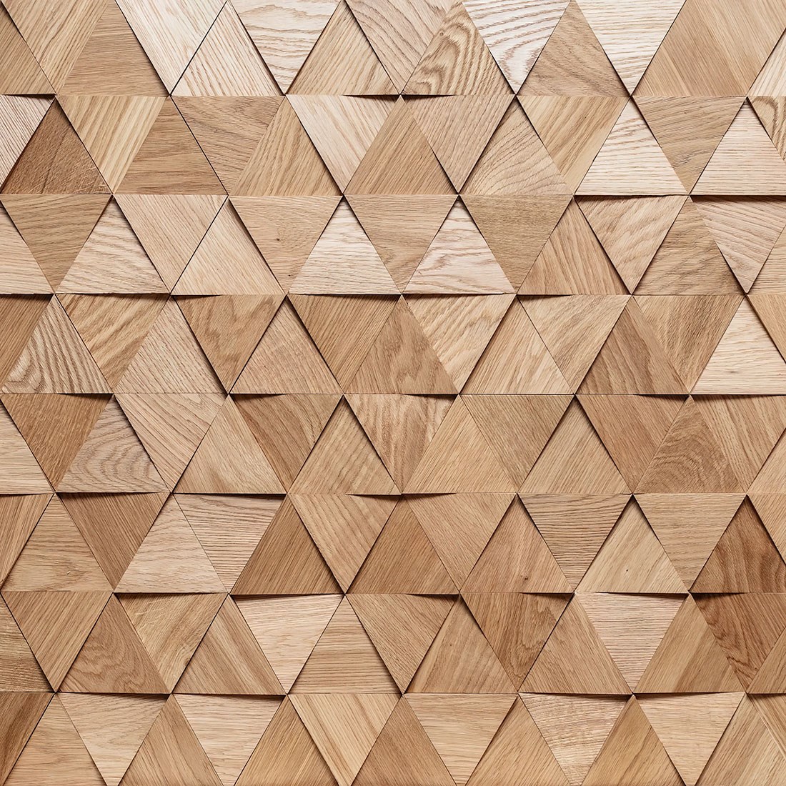 driehoekige houten vloer behang