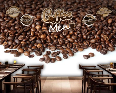behang van koffiebonen tot cafés