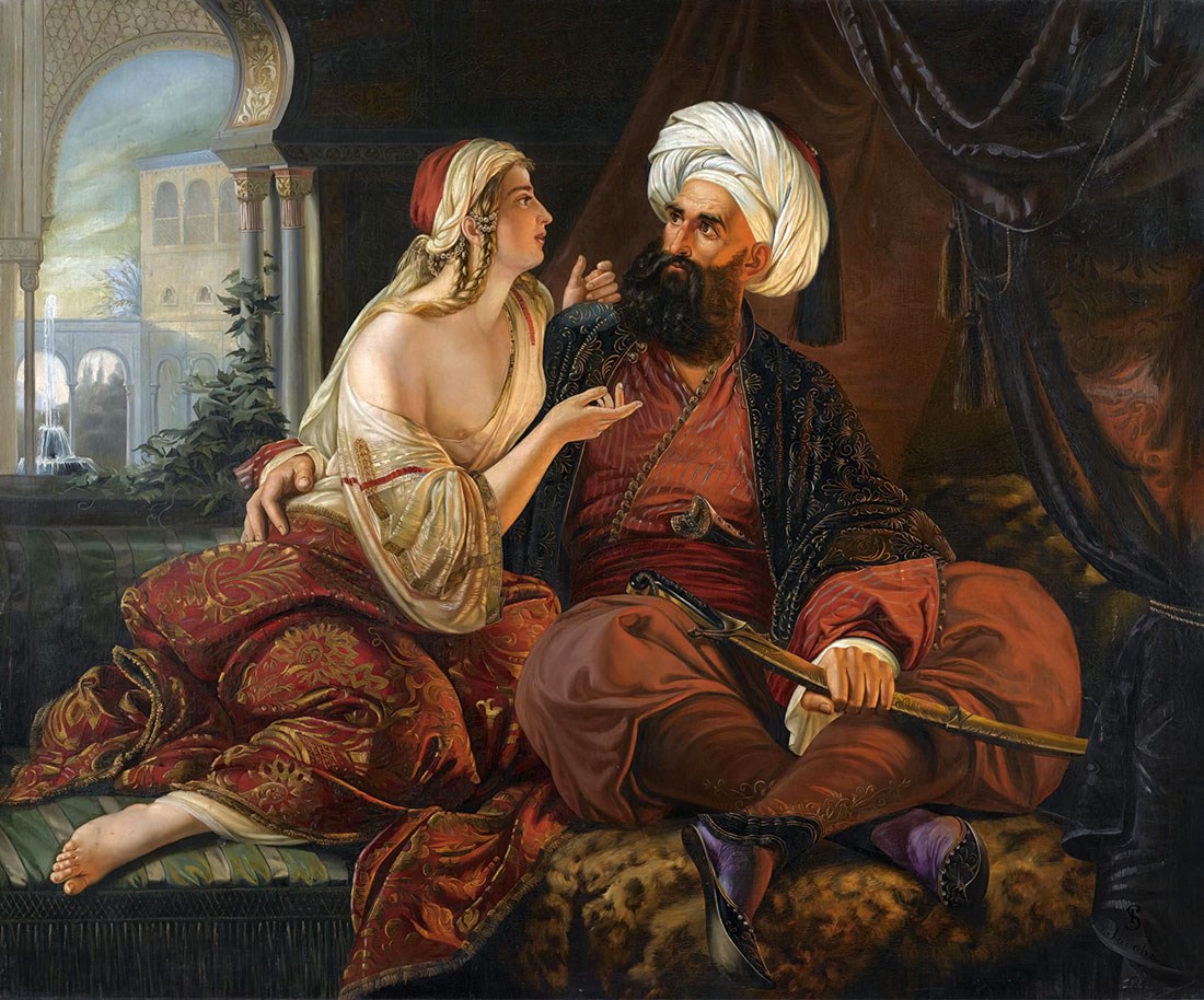 ottomaans ali pasja schilderij behang