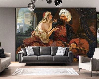 ottomaans ali pasja schilderij behang