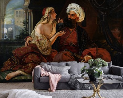 ottomaans ali pasja schilderij behang