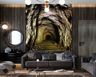 grot interieur op zoek wall paper foto