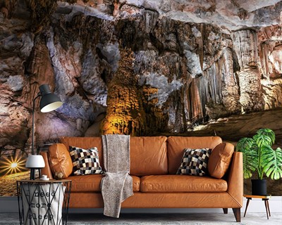  grot interieur afbeelding behang