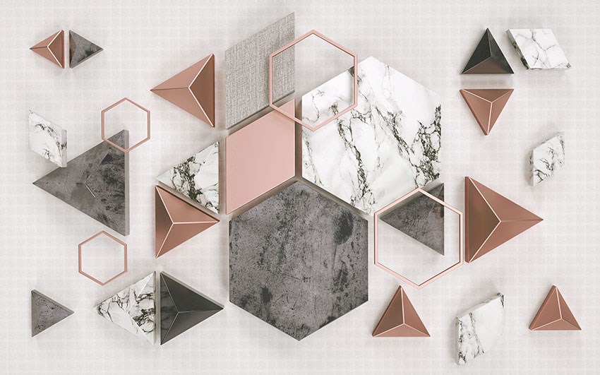 Geometrisch Gevormd Behang