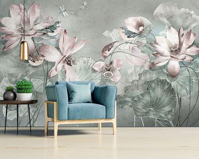 Bloemen en Vogels Themabehang
