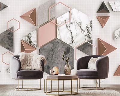 Geometrisch Gevormd Behang