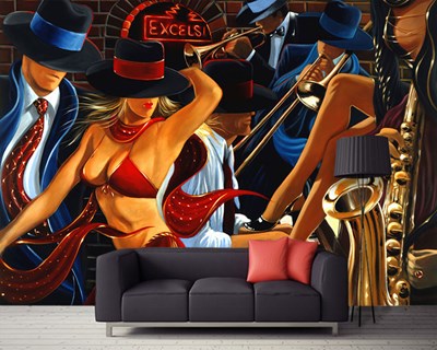Behang met schilderij van Victor Ostrovsky